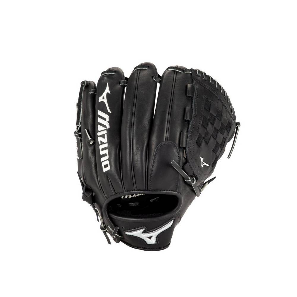 Guanti Mizuno Pro Corey Kluber 12" Donna - Nere/Argento - 71249-ERML